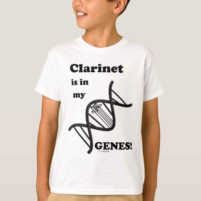 Camiseta El Clarinet está en mis genes (Anverso)