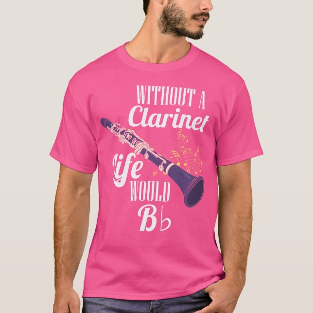 Camiseta El Clarinet Sin Una Vida Clara Sería Una Oración P (Anverso)