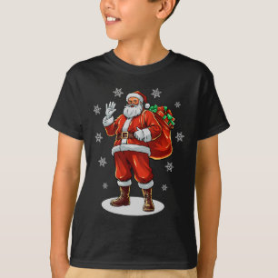 Camiseta El clásico Santa Claus trae regalos de Navidad