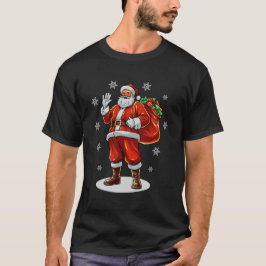 Camiseta El clásico Santa Claus trae regalos de Navidad