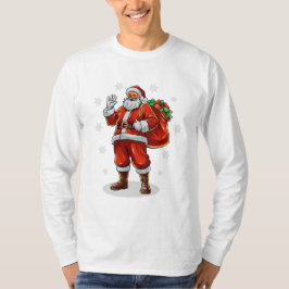 Camiseta El clásico Santa Claus trae regalos de Navidad
