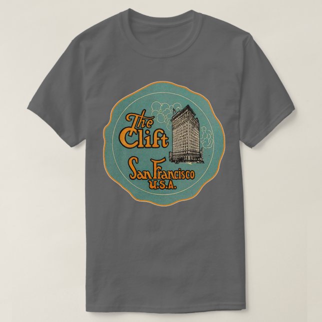 Camiseta El Clift Hotel San Francisco California L (Diseño del anverso)