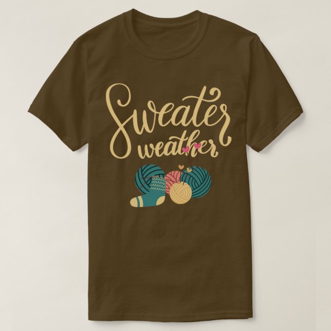 Camiseta El clima de suero de otoño (Diseño del anverso)