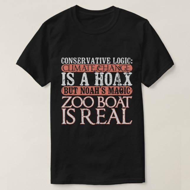 Camiseta El clima liberal anti-conservador anti-religión Ch (Diseño del anverso)