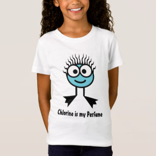 Camiseta El cloro es mi perfume - carácter azul de la
