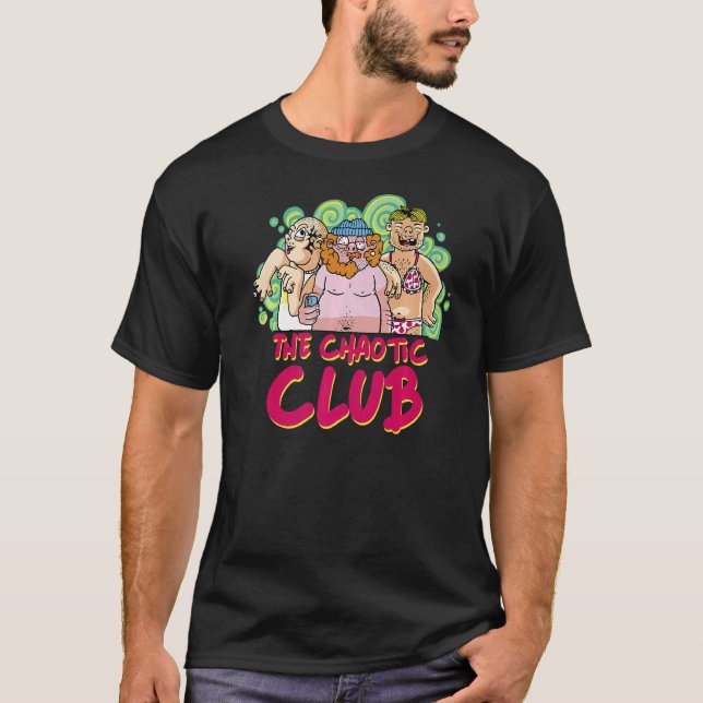 Camiseta El Club Caótico Divertido y Divertido Despedida de (Anverso)