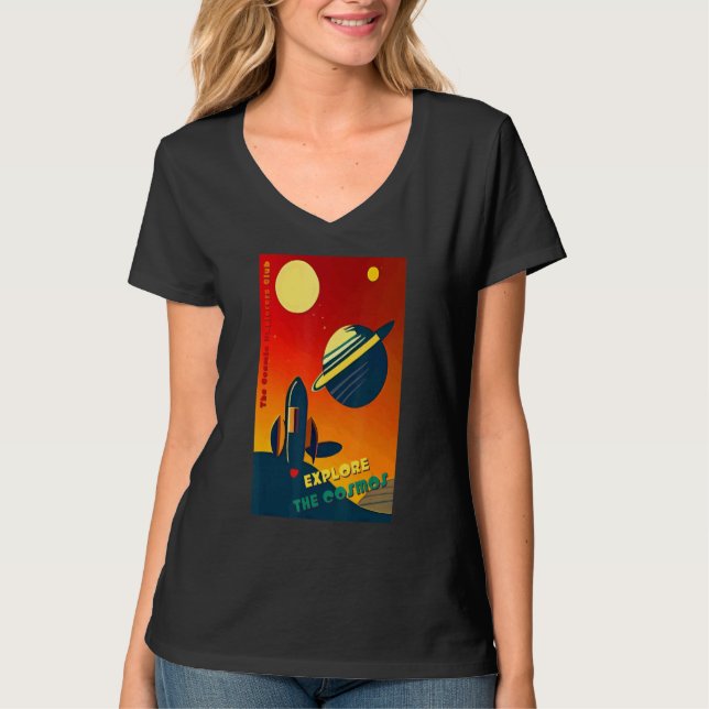 Camiseta El Club de Exploradores Cósmicos Explora El Cosmos (Anverso)