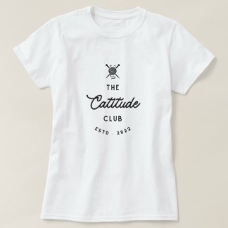 Camiseta El Club de la Actitud de Gato Amante de Gatos Eleg
