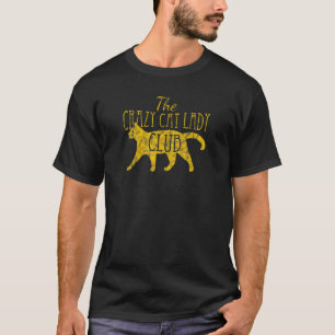 Camiseta El Club de la Señora Loca de los Gatos Distressed