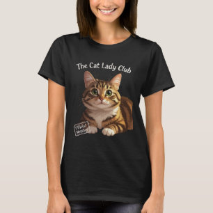 Camiseta El Club de las Señoras Gatas Tabby Acogedor