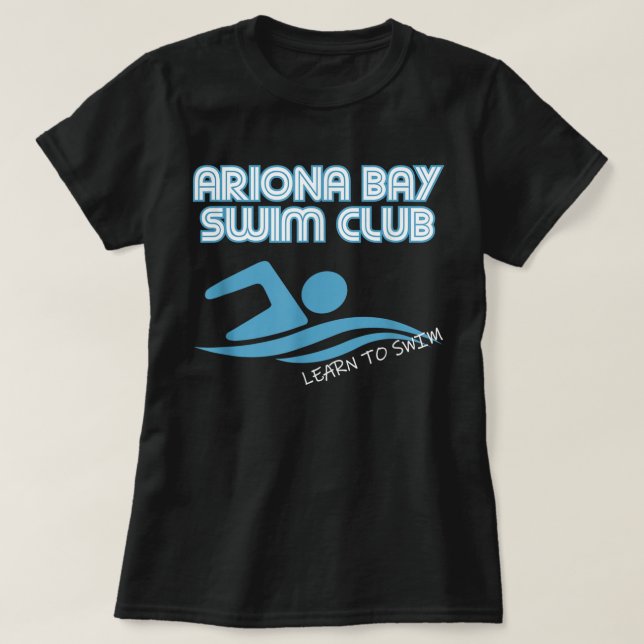 Camiseta El Club De Natación De Arizona Bay Aprende A Nadar (Diseño del anverso)