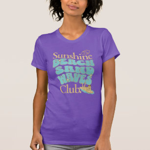 Camiseta El Club del Sol, Playa, Arena y Olas Verano 
