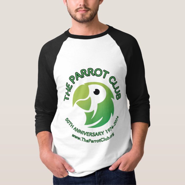 Camiseta El Club Parrot 50 Aniversario 3/4 Sleeve Raglan (Anverso)