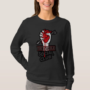 Camiseta El Club Social De Fun Heart Roto En San Valentín