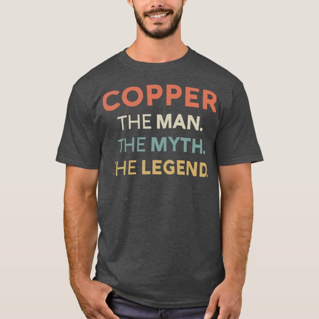 Camiseta El Cobre El Hombre El Mito El Nombre De La Leyenda (Anverso)