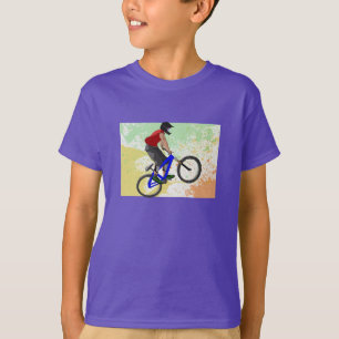 Camiseta El coche de la raza de la bici se divierte destino