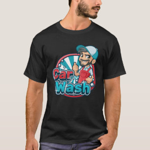 Camiseta El coche del empleado de lavado de coches de los t
