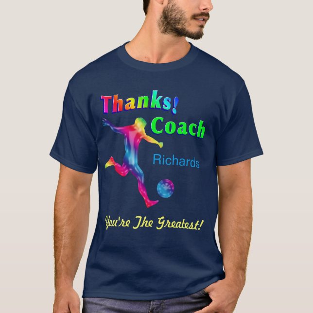 Camiseta El coche del fútbol le agradece nombre del (Anverso)