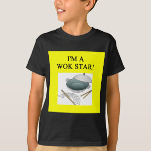 Camiseta el cocinar chino del wok