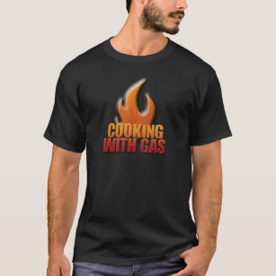 Camiseta El cocinar con el gas