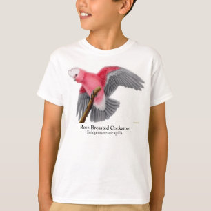 Camiseta El Cockatoo color de rosa de Breasted embroma la
