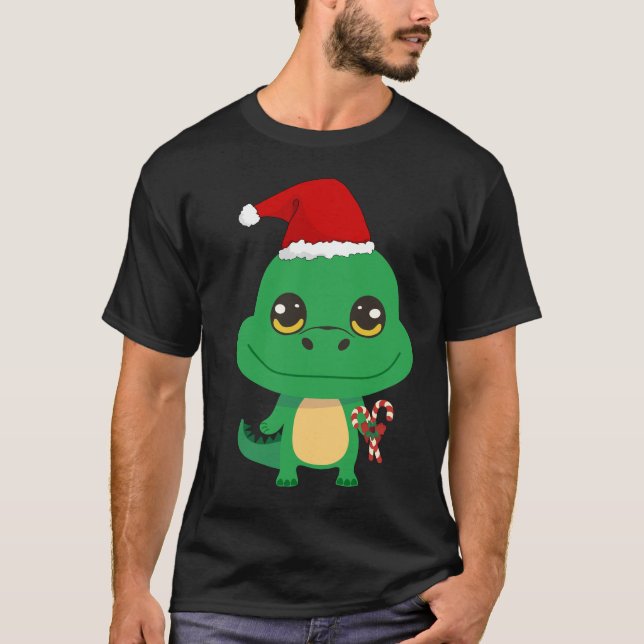 Camiseta El cocodrilo de los Navidades pequeños (Anverso)