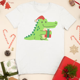 Camiseta El cocodrilo de los Navidades pequeños