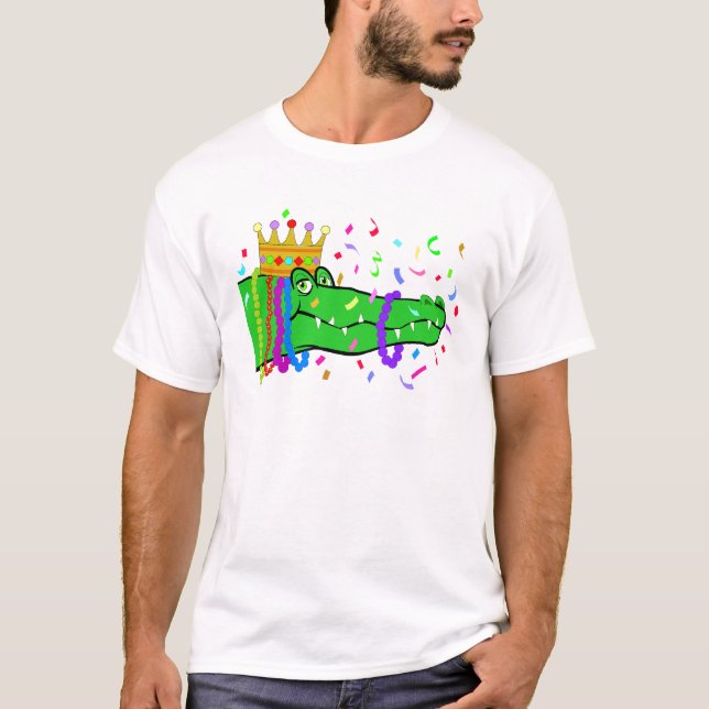 Camiseta El cocodrilo gotea carnaval (Anverso)