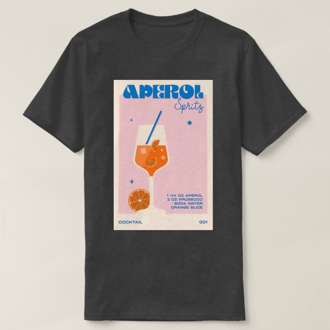 Camiseta El cóctel Aperol Spritz (Diseño del anverso)