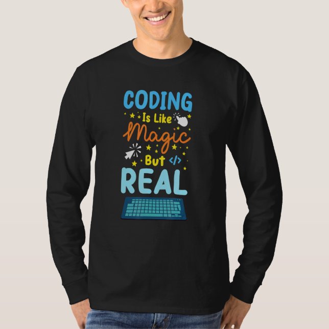 Camiseta El Codificador Es Como El Gee De Computadora Progr (Anverso)