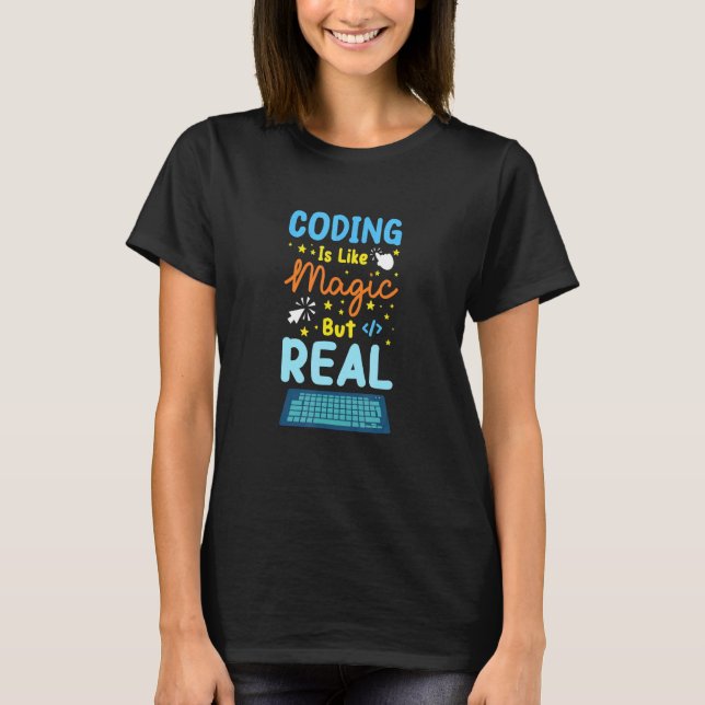 Camiseta El Codificador Es Como El Gee De Computadora Progr (Anverso)