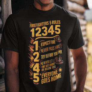 Camiseta El código audaz de los bomberos
