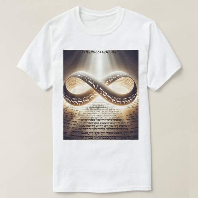 CAMISETA EL CÓDIGO DE BIBLIA APLICACIÓN T-SHIRT (Diseño del anverso)
