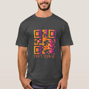 Camiseta el código de exploración QR divertido de rick roll