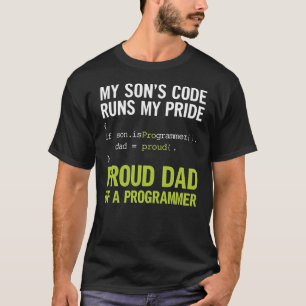 Camiseta El código de mi hijo hace funcionar mi orgullo