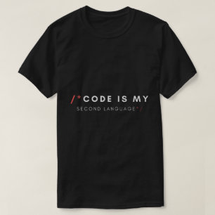 Camiseta El código es mi segundo programador divertido de l