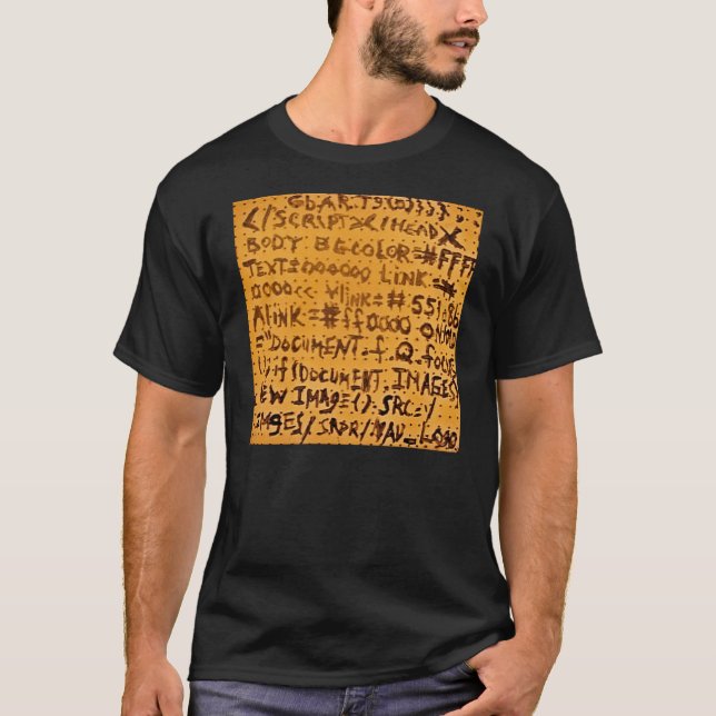 CAMISETA EL CÓDIGO FUENTE DE UN MOTOR DE BÚSQUEDA DE SILICO (Anverso)
