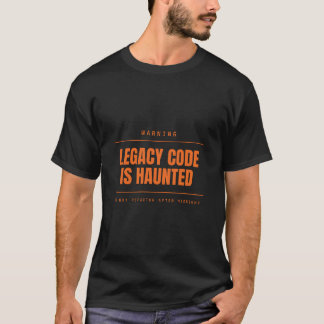 Camiseta El código heredado está embrujado Divertido Progra