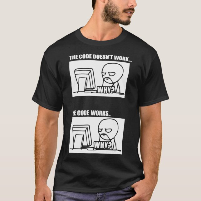 Camiseta El Código No Funciona Por Qué Los Hombres (Anverso)