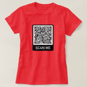 Camiseta El código QR del personalizado personaliza tu rega
