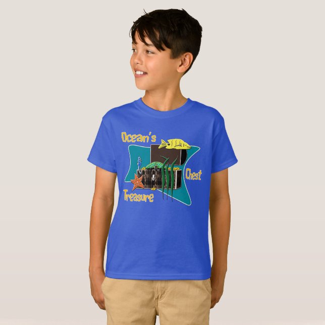 Camiseta El cofre del tesoro del océano (Anverso completo)
