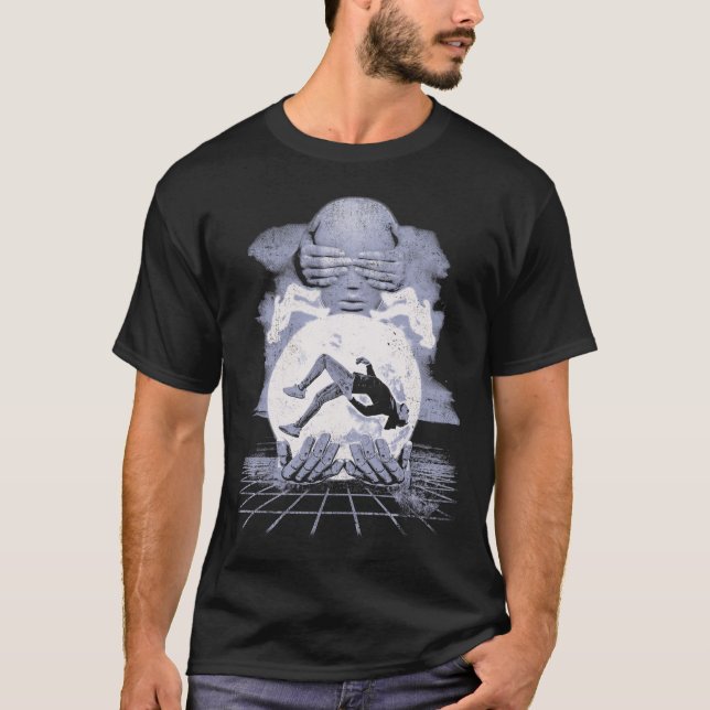 Camiseta El colapso - Diseño de Calzado Tecno-Distópico (Anverso)