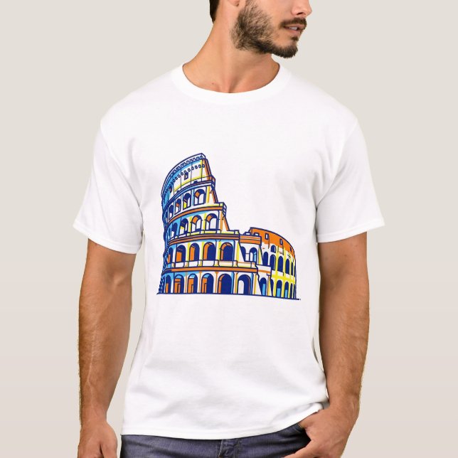 Camiseta El Coliseo, Italia (Anverso)