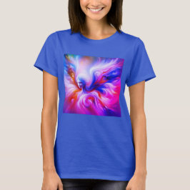Camiseta El Colorido Ángel Tormentoso en la Parte Delantera