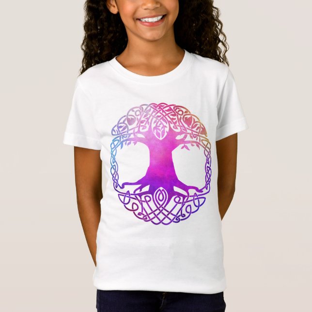 Camiseta El colorido árbol celta de la vida (Anverso)