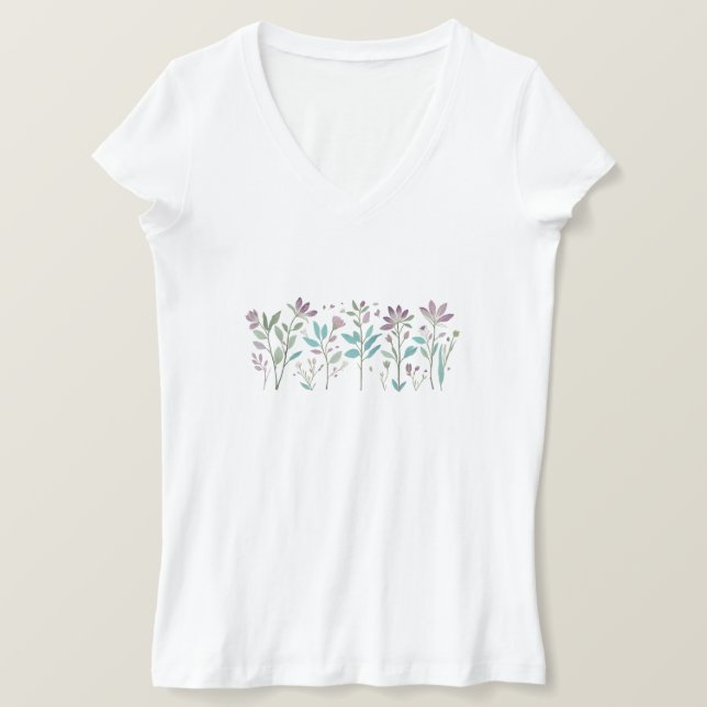 Camiseta El colorido Bouquet de la naturaleza (Anverso del diseño)