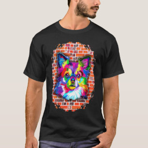 Camiseta El colorido chihuahua y el pop ladran a Chihuahua