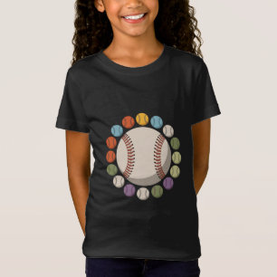 Camiseta El colorido círculo del béisbol