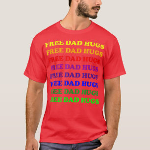 Camiseta El colorido orgullo gay, papá libre, abraza a dive