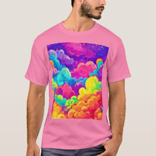 Camiseta El colorido paisaje de las nubes
